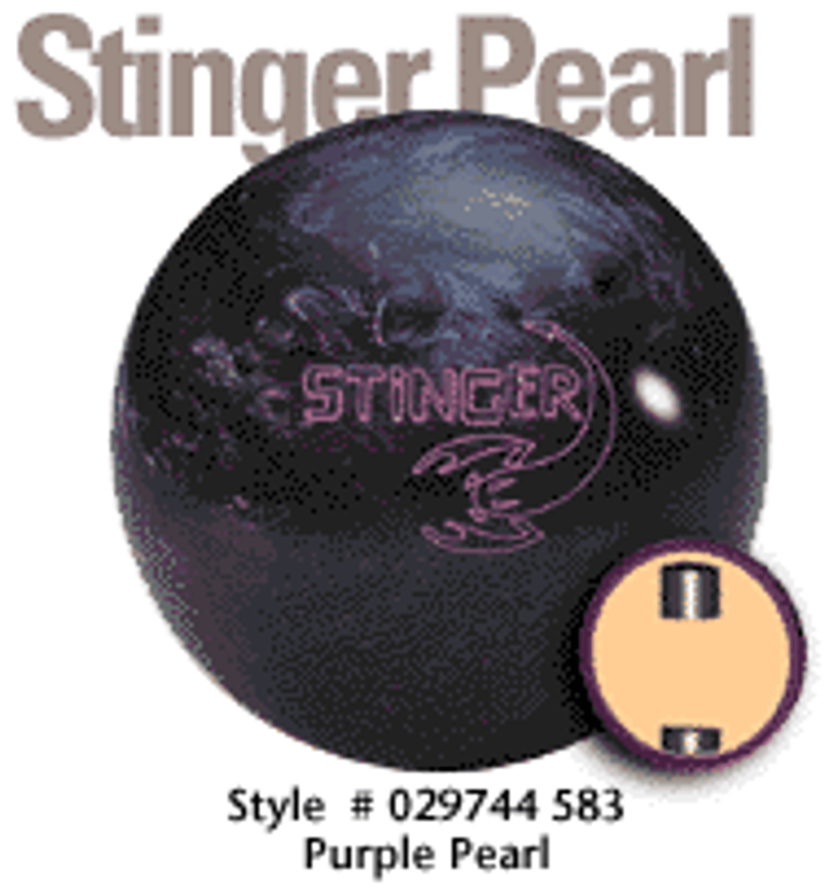 Ebonite Stinger Purple Bowling Ball - 123Bowl
