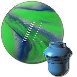 Elite Bowling Z Blue/Green/Silver Bowling Ball - 123Bowl
