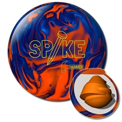 Hammer Spike Blue/Orange Bowling Ball - 123Bowl