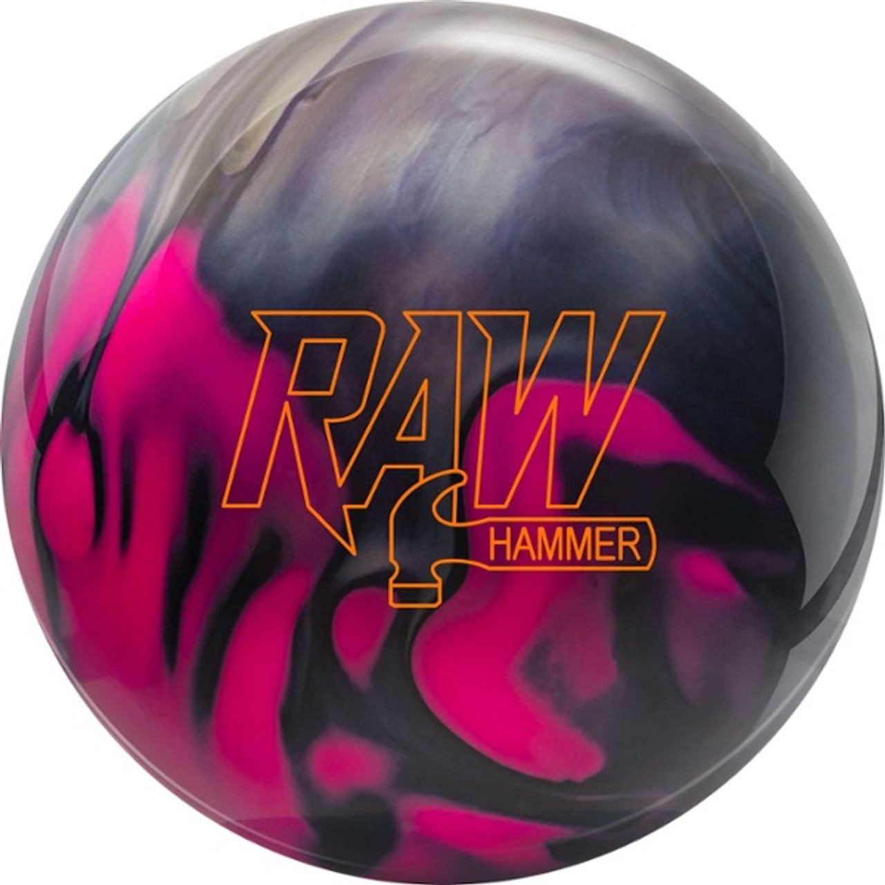Hammer Raw Hammer Purple/Pink/Silver Bowling Ball - 123Bowl
