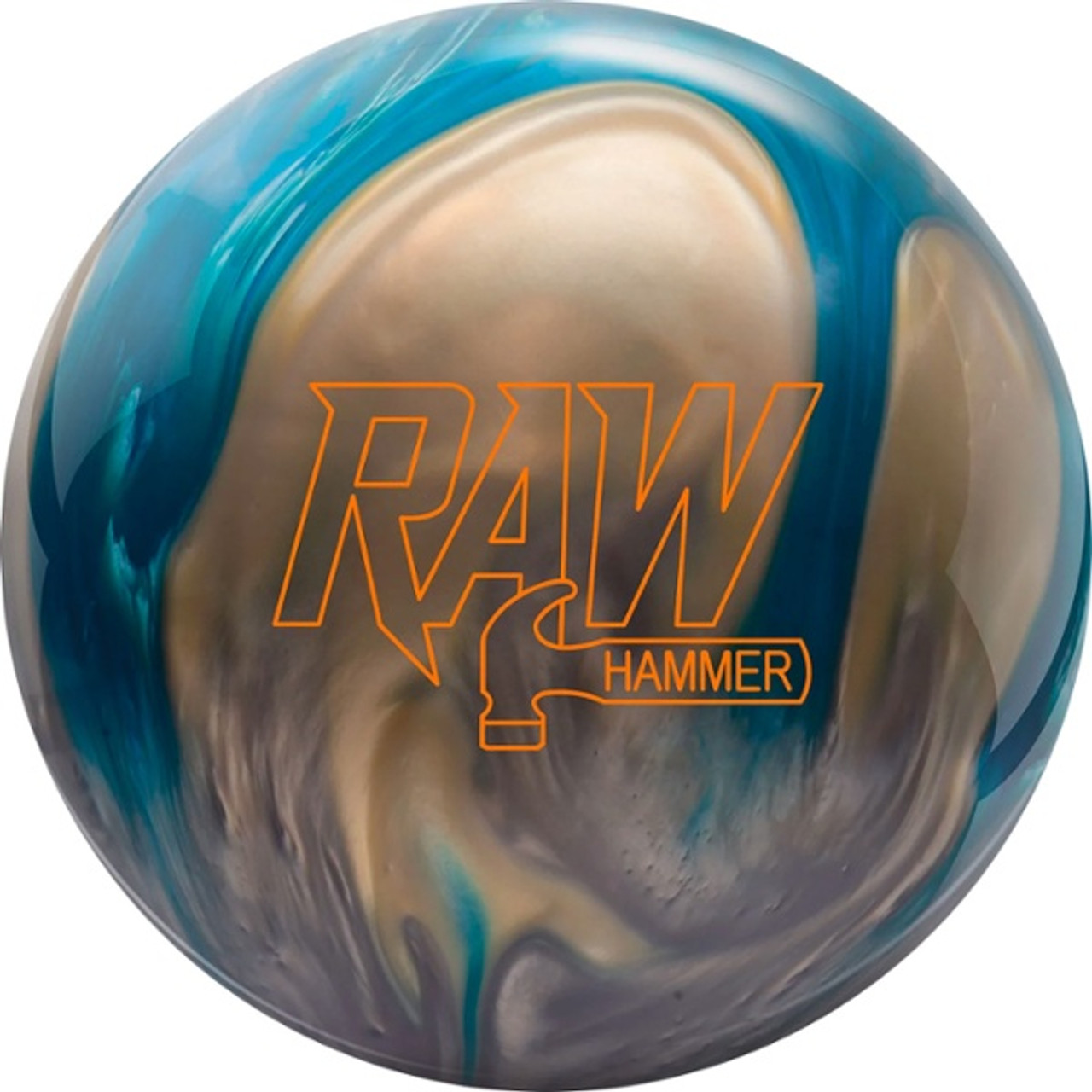 Hammer Raw Hammer Blue/Silver/White Bowling Ball - 123Bowl