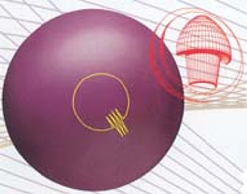 Brunswick Violet Quantum Bowling Ball with Core Design