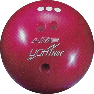AMF Red X-Tra Lightnin Bowling Ball - 123Bowl