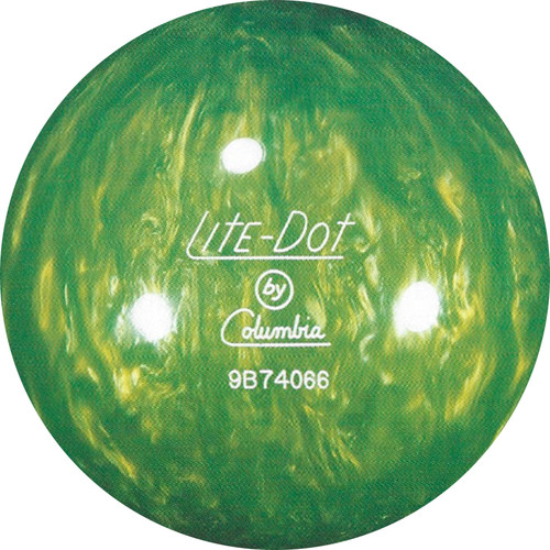 Columbia 300 White Dot Lime Slime Bowling Ball - 123Bowl