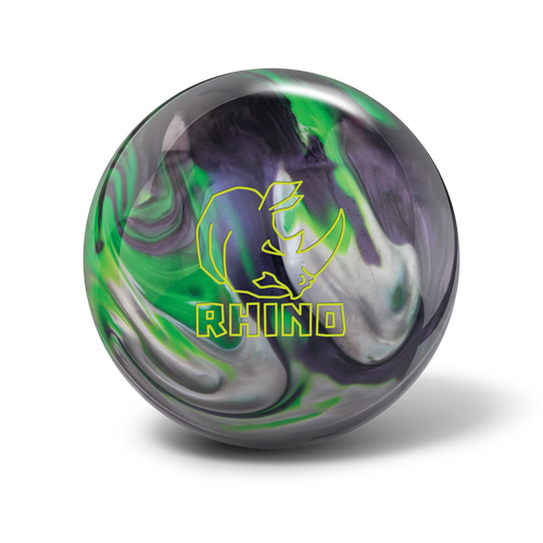 Brunswick Rhino Carbon / Lime / Silver Bowling Ball