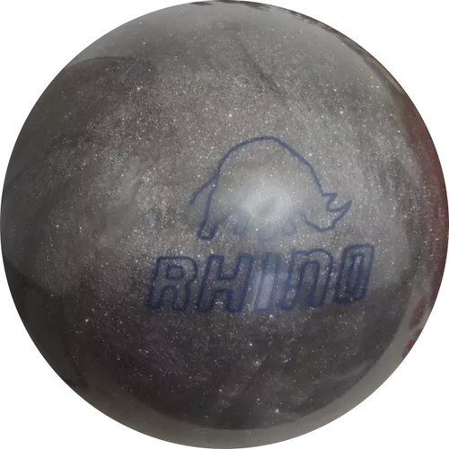 RHINO PRO ボウリングボール パールグレー Brunswick Rhino Silver Plastic Bowling Ball - 123Bowl