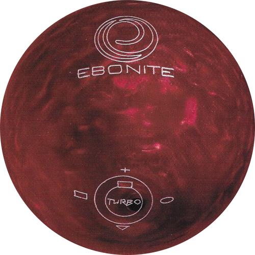 Ebonite Turbo Scarlet Pearl Bowling Ball - 1995 Remake