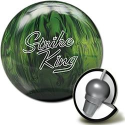 Brunswick Emerald Pearl Strike King Bowling Ball with Core Design