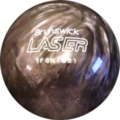 Brunswick Charcoal Grey Laser Bowling Ball - Actual