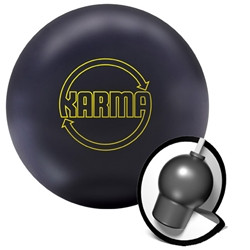 KARMA　Brunswick 13ポンド Brunswick Karma Pearl Blue / Green Bowling Ball - 123Bowl