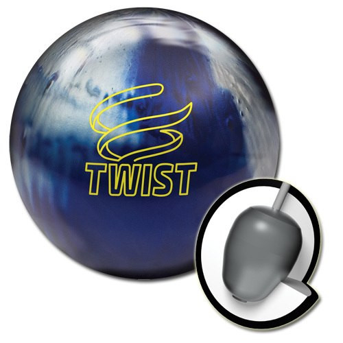 Brunswick Twist Blue/Silver Bowling Ball - 123Bowl