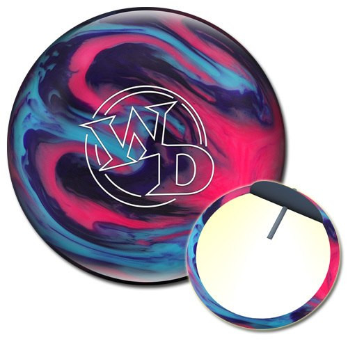 Columbia 300 White Dot Cotton Candy Bowling Ball with Core Design