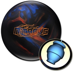 Columbia 300 Nitrous Black Cherry/Yellow/Blue Bowling Ball - 123Bowl