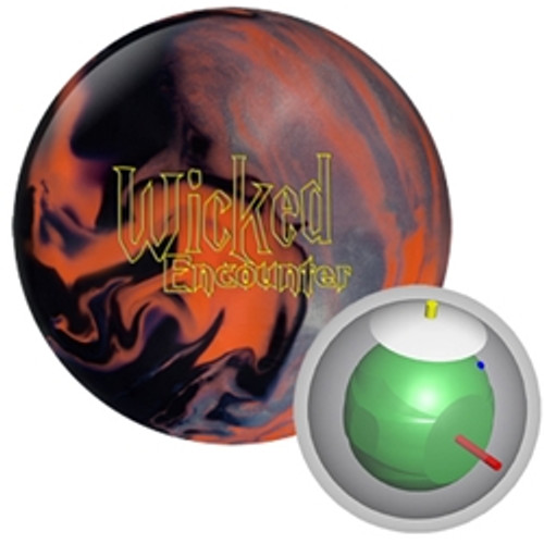 Columbia 300 Wicked Encounter Bowling Ball with Core Design