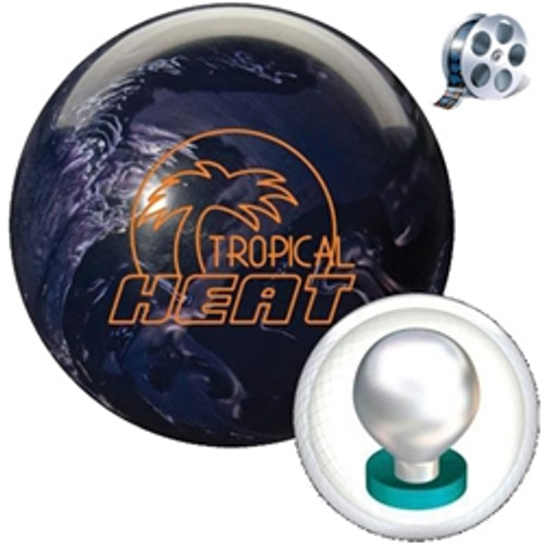 Storm Tropical Heat Black/Silver Bowling Ball with Core Design