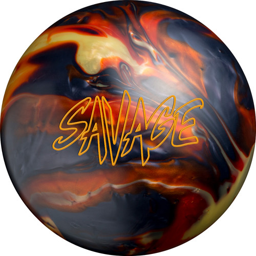 Columbia 300 Black/Orange/Gold Savage Pearl Bowling Ball - 123Bowl