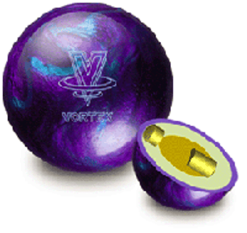 Ebonite Vortex 1 Bowling Ball with Core Design