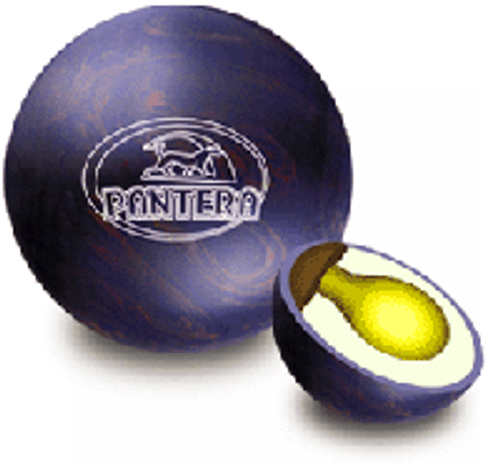 Ebonite Pantera Bowling Ball with core design