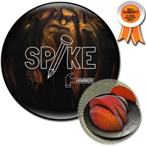 Hammer Spike Black/Gold Pearl Bowling Ball