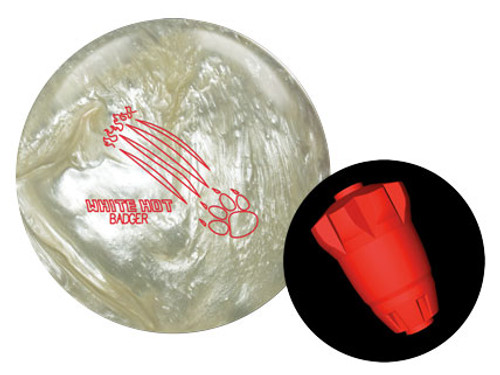 900 Global White Hot Badger Bowling Ball with Core Design