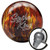 Brunswick Red/Gold Pearl Strike King Bowling Ball with Core Design