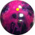 Brunswick Karma Purple / Pink Pearl Bowling Ball - Label Area