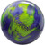 Brunswick Twist Lavender / Lime Bowling Ball