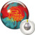 Storm Tropical Breeze Orange/Teal Bowling Ball with Core Design