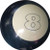 Ebonite 8 Ball Bowling Ball - 3 piece