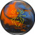 Hammer Black Widow Spare Bowling Ball - Blue / Orange / Smoke