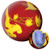 900 Global Hook - Red/Yellow Solid Polished Bowling Ball with Core Design