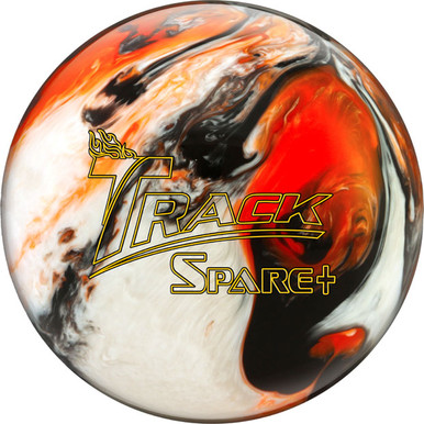 Track Spare+ Black/Orange/White Diamond Bowling Ball - 123Bowl