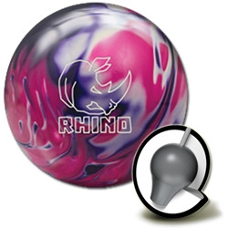 Brunswick Rhino Purple/Pink/White Pearl Bowling Ball - 123Bowl