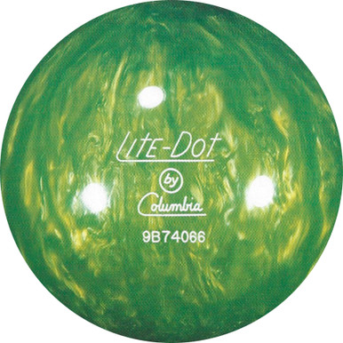 Columbia 300 Lime Green Lite-Dot Bowling Ball - 123Bowl