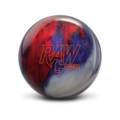 Hammer Raw Hammer - Red / White / Purple Bowling Ball - 123Bowl