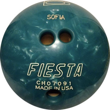 Brunswick Teal Fiesta Bowling Ball - 123Bowl