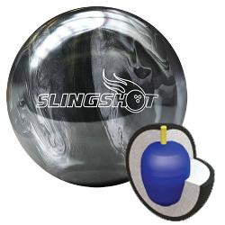Brunswick Slingshot Silver/Black Bowling Ball - 123Bowl