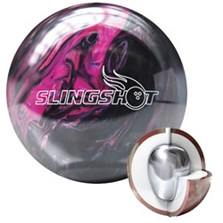 Brunswick Slingshot Black/Pink Bowling Ball - 123Bowl