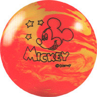 Brunswick Disney Mickey Mouse Red/Yellow Glow Bowling Ball - 123Bowl