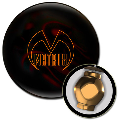 Ebonite Matrix Black/Red Pearl Bowling Ball - 123Bowl
