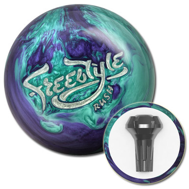 Motiv Freestyle Rush Turquoise/Purple Bowling Ball - 123Bowl