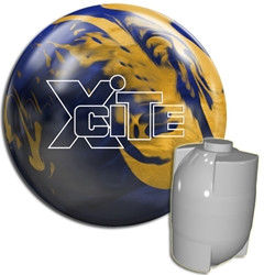 AMF Xcite Blue/Gold Bowling Ball - 123Bowl