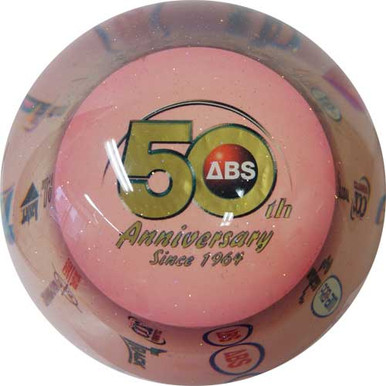 50th Anniversary Clear Ball - Pink - 123Bowl