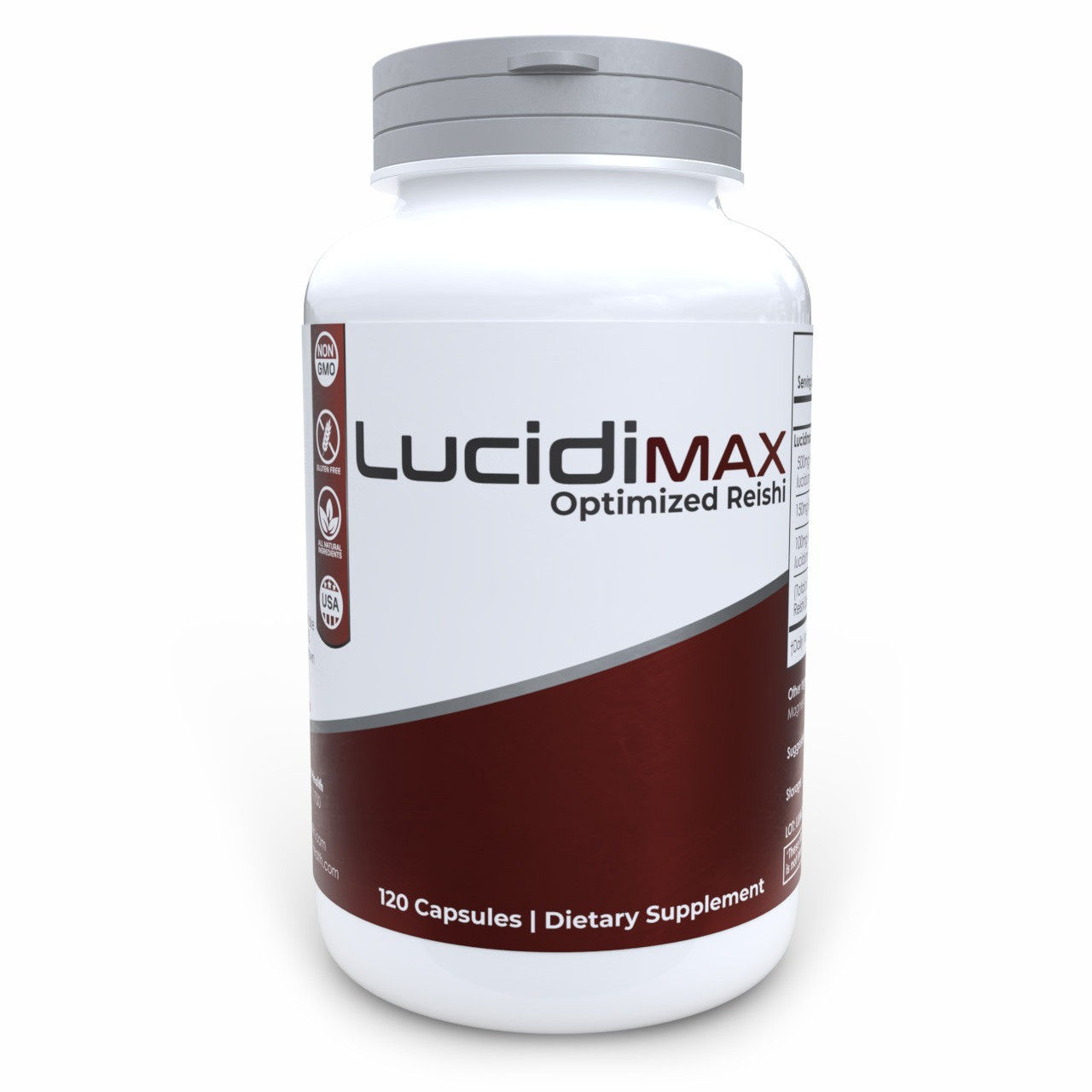 Lucidimax Optimized Reishi Capsules | Advanced Full-Spectrum