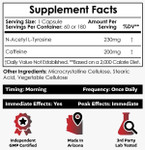 Caffeine + N-Acetyl L-Tyrosine Capsules
