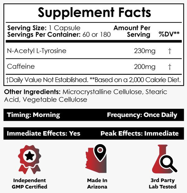 tirzepatide caffeine Caffeine + N-Acetyl L-Tyrosine Capsules