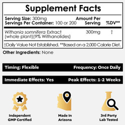 Ashwagandha Extract Powder | Minimum 9% Withanolides