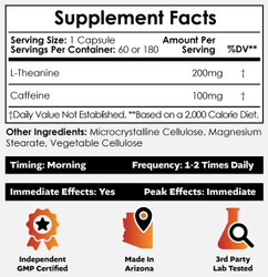 Caffeine + L-Theanine Capsules