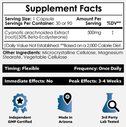 Beta-ecdysterone | 20-Hydroxyecdysone 50% Capsules
