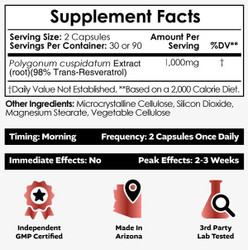 Resveratrol Capsules | 98%
